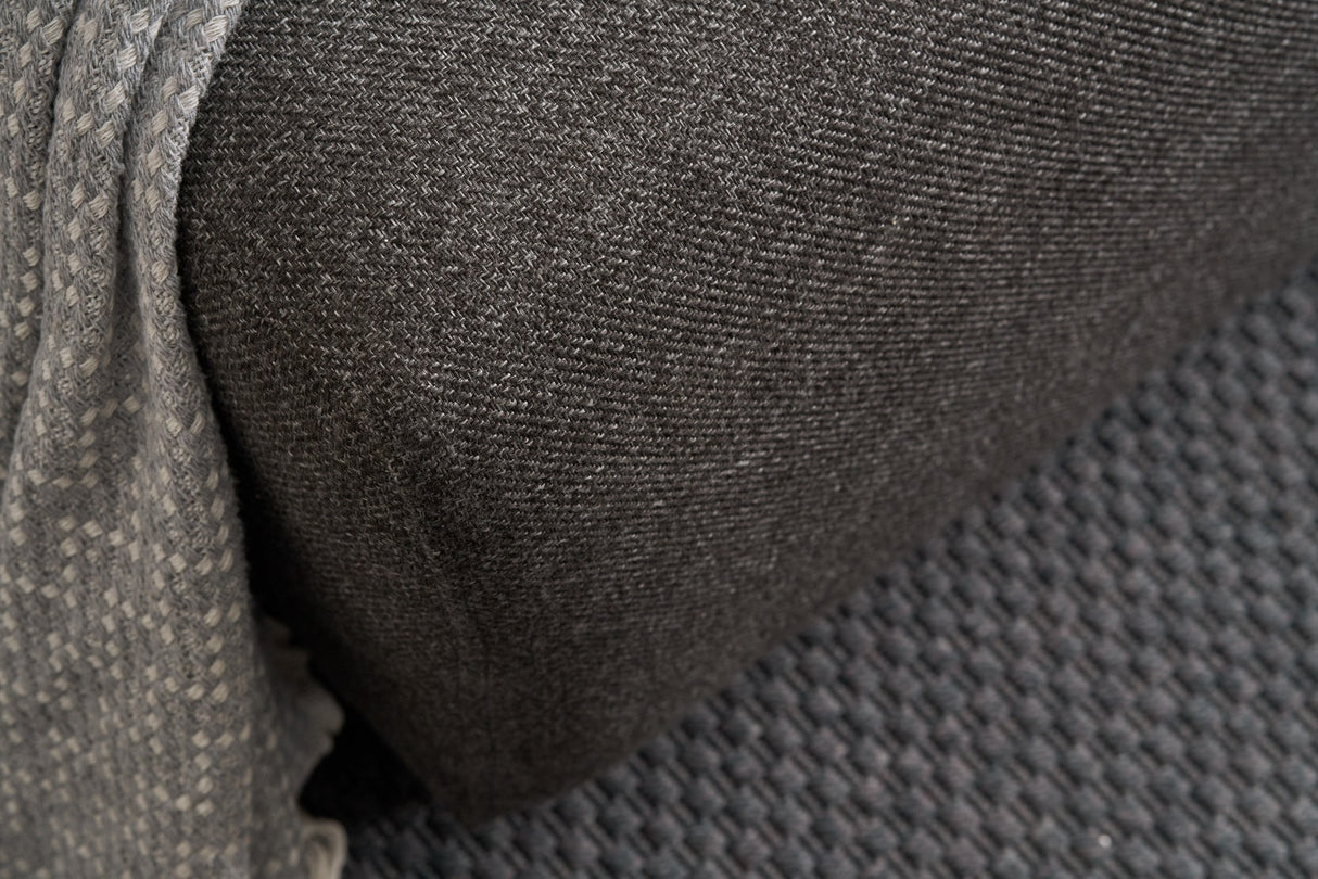 Corner sofa with sleeping function on the right Mane Anthracite