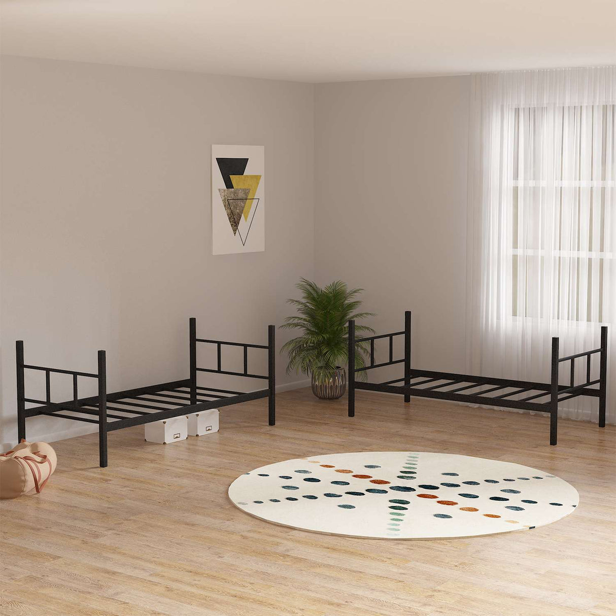 Bunk Bed Children - Black - 200x100 cm