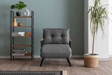 Sleeping armchair sando light gray