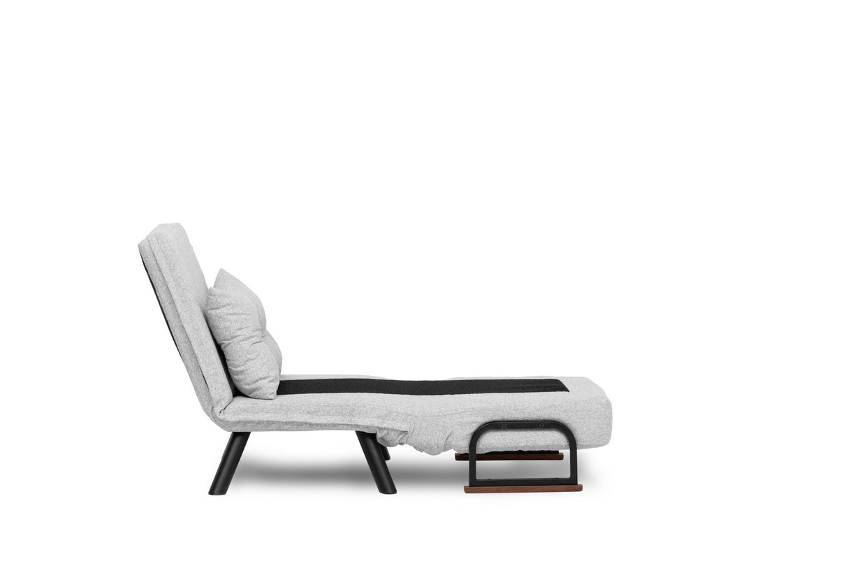 Sofa bed Sando Gray Teddy fabric