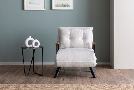 Sofa bed Sando Cream Teddy fabric