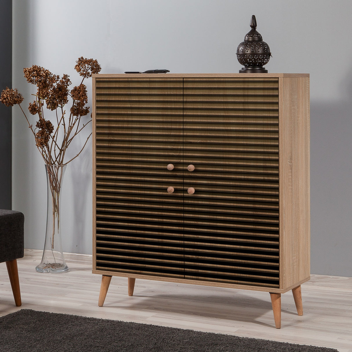 Wall cabinet Multilux Sonoma Oak Melamine 95x111x36 cm