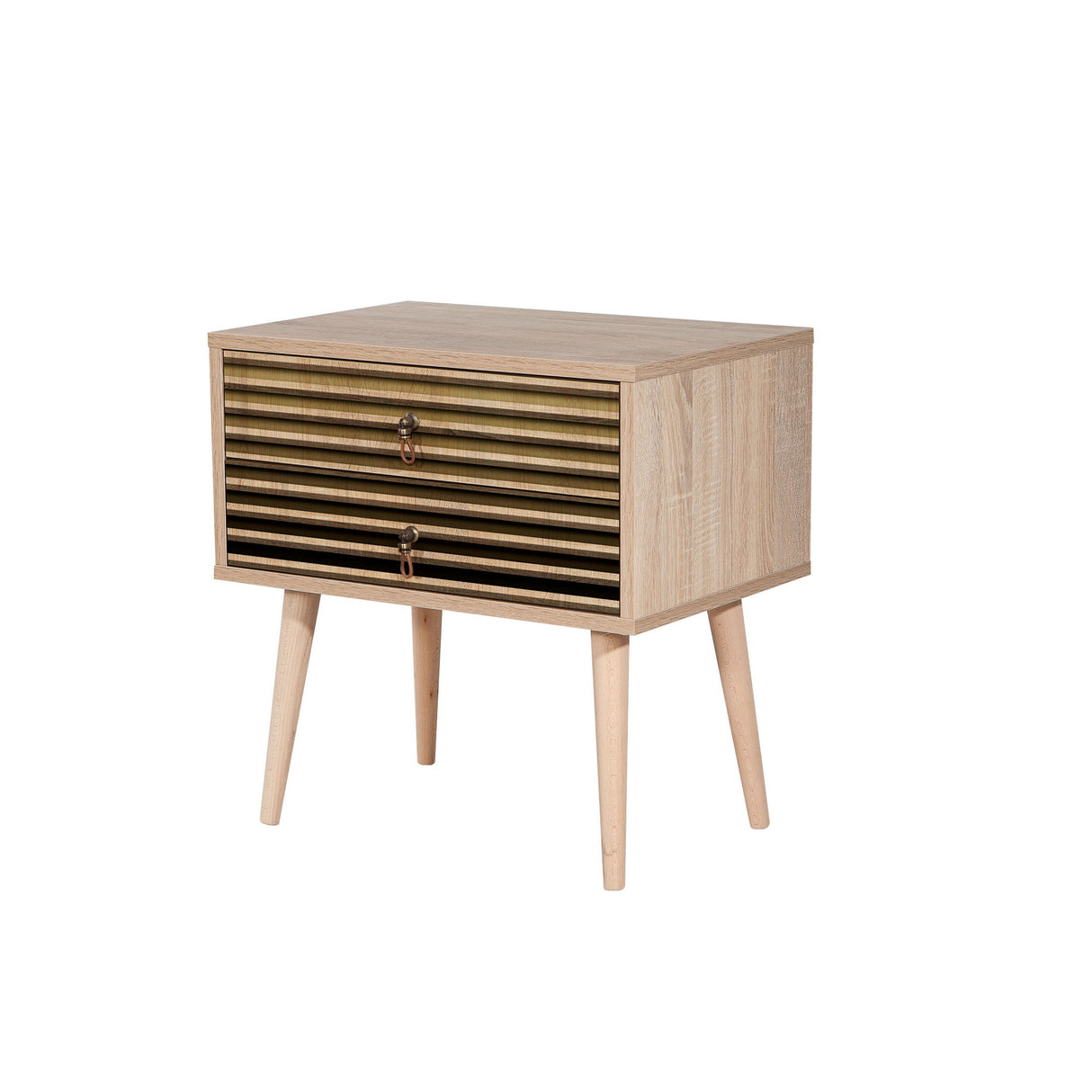 Bedside table Catalina Sonoma Oak Melamine 60x61x40 cm