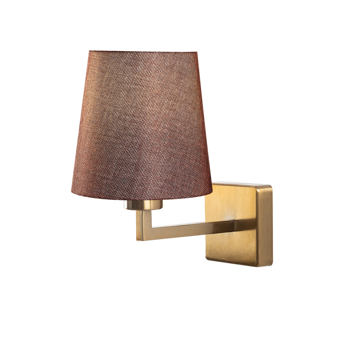 Wall lamp 1-light Gold Fabric Ashburn