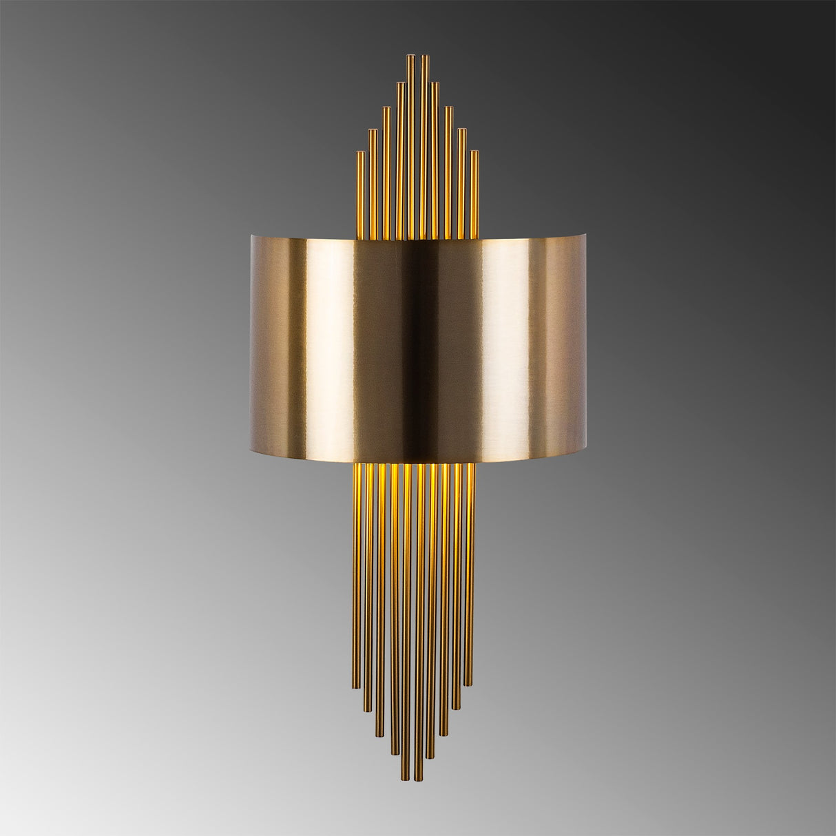 Wall lamp 1-light Brass Gold Metal Andes