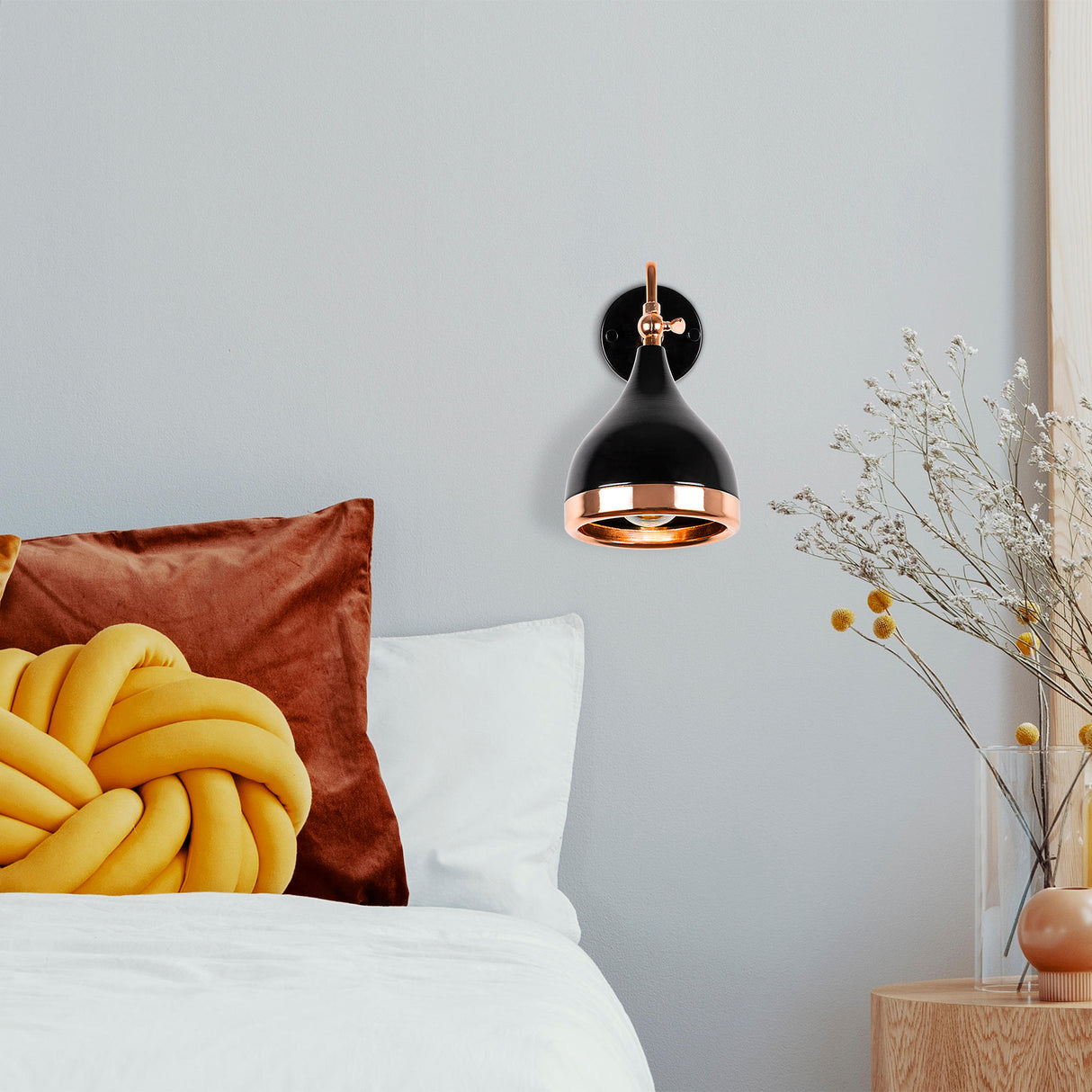 Wall lamp Black Copper Metal Grip