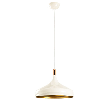 Hanging Lamp White Metal Forge