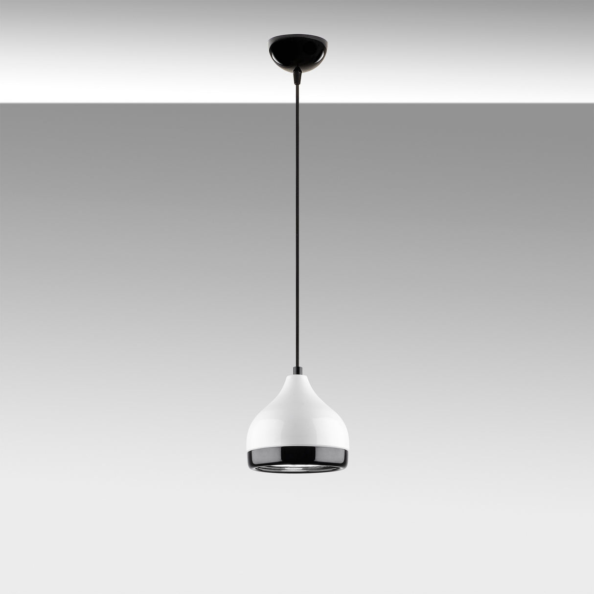 Pendant lamp 1-light White Metal Grip