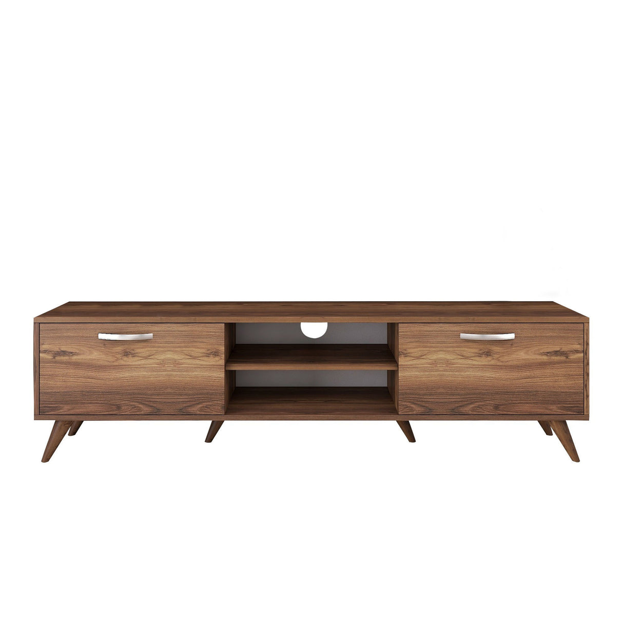 TV furniture Corfu Walnut Melamine 180x48.6x35 cm