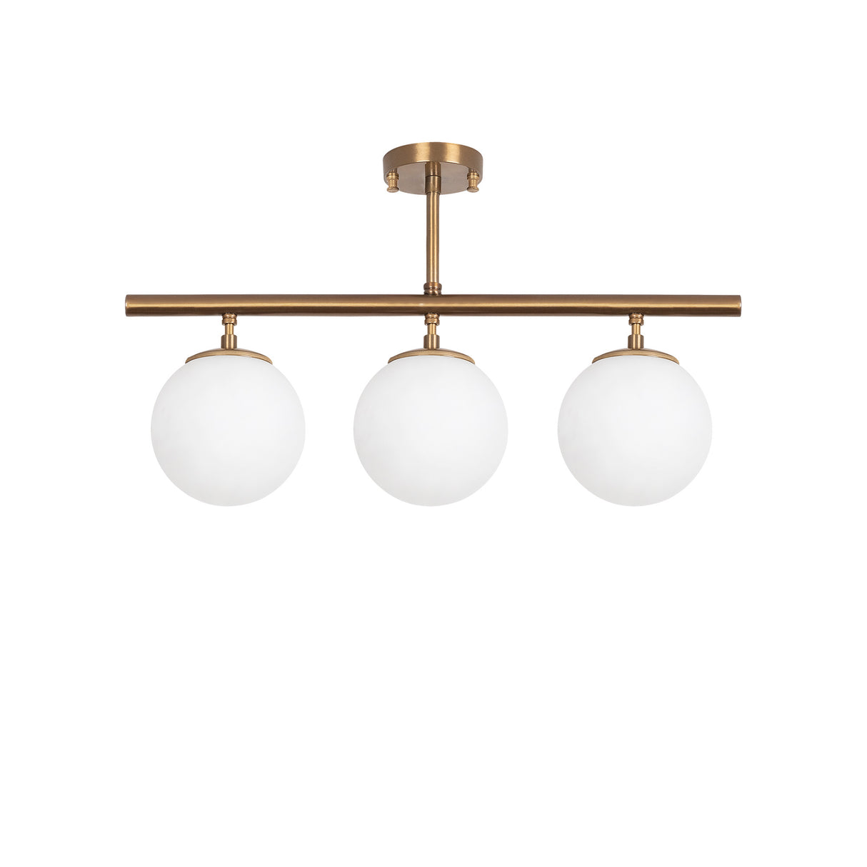 Pendant lamp 3-light Bronze-colored Metal