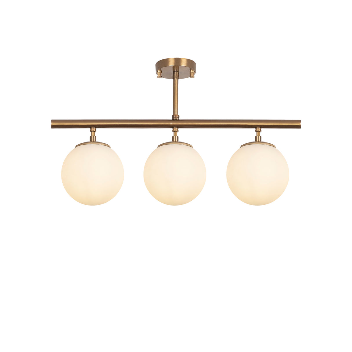 Pendant lamp 3-light Bronze-colored Metal