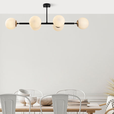 Ceiling lamp 6-light Cream Glass Radiance