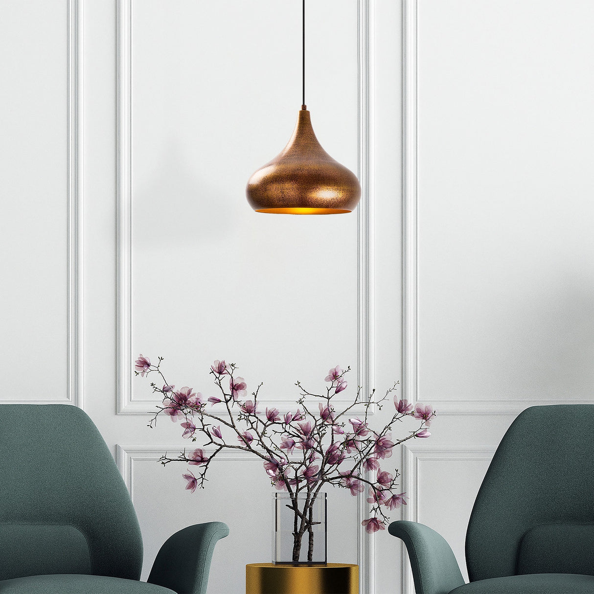 Multicolor Metal Pendant Lamp Amara