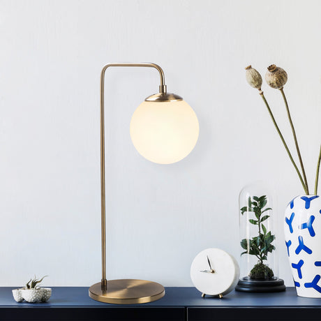 Table lamp Bronze-colored Glass Brim