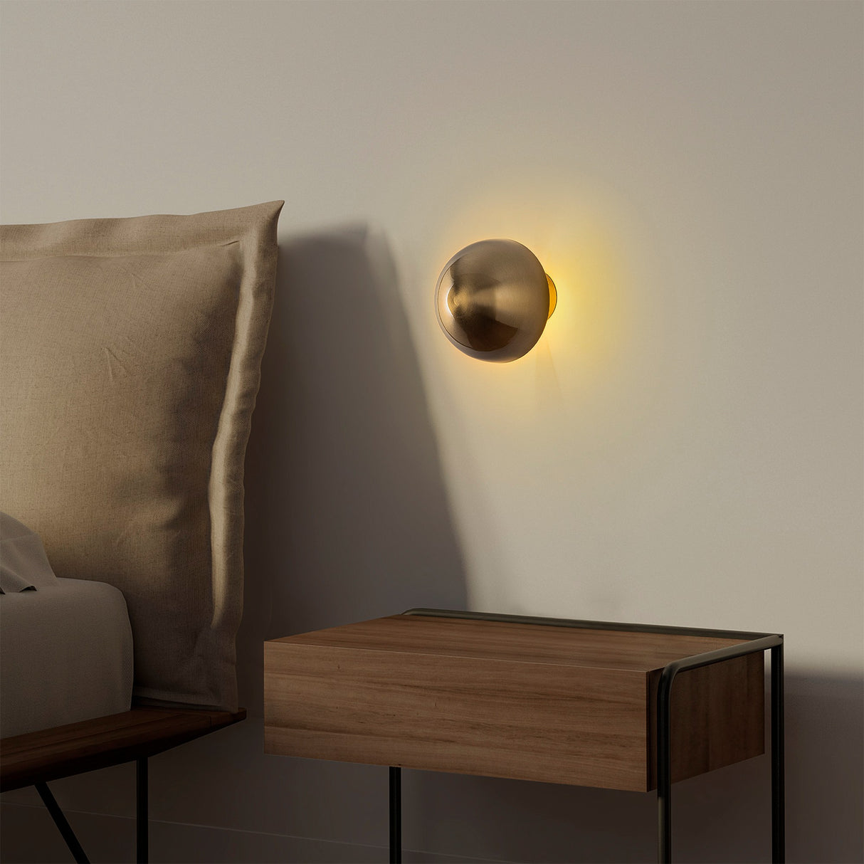 Wall lamp Gold Metal Dusk