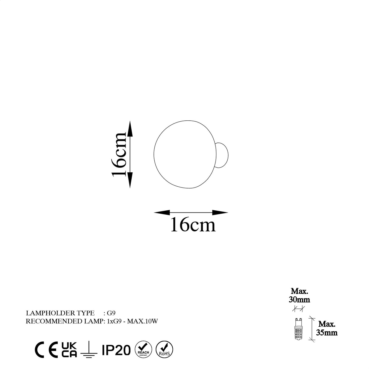 Wall lamp Gold Metal Dusk