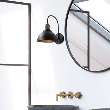 Black Metal Wall Lamp Bane