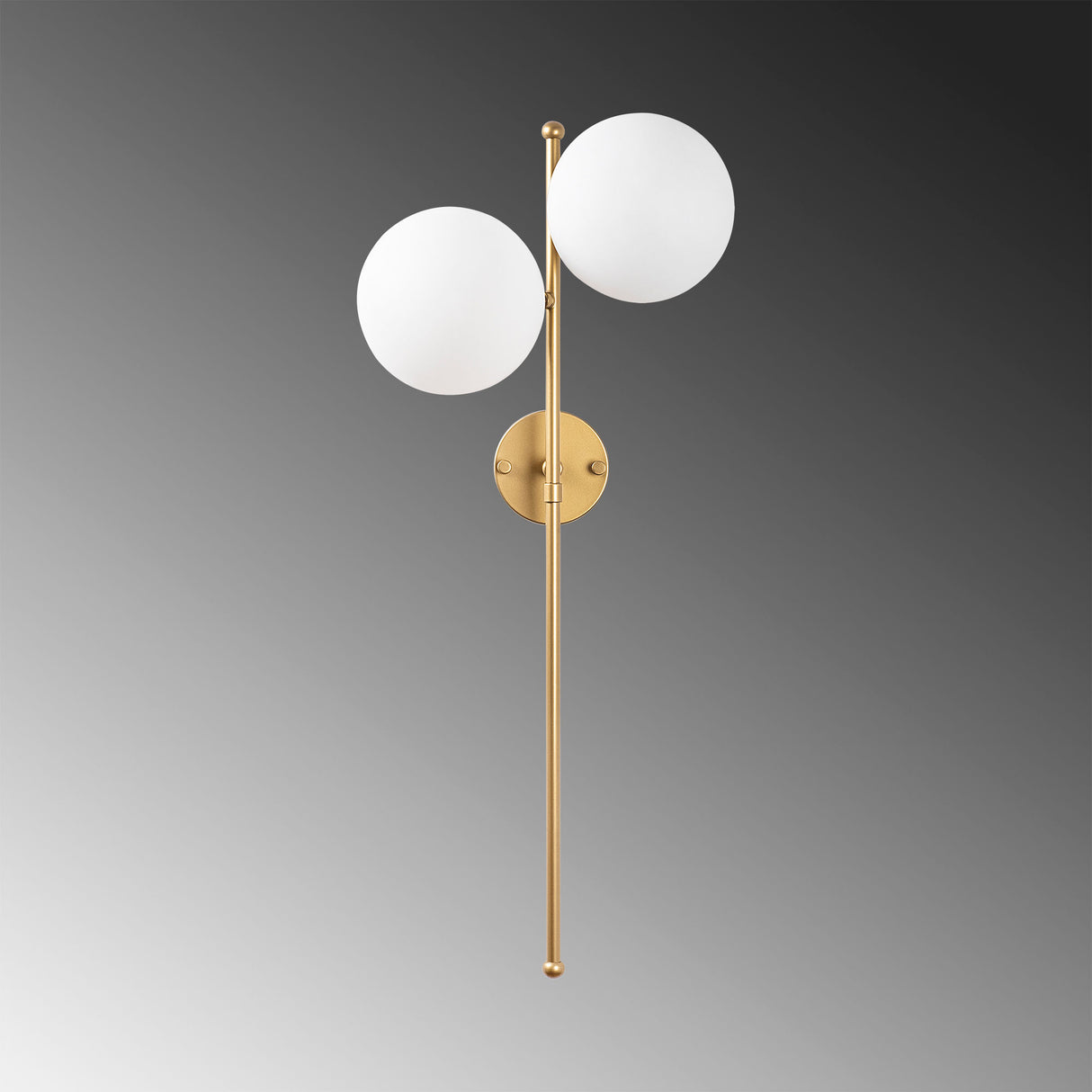 Wall lamp 2-light Gold Glass Radiance