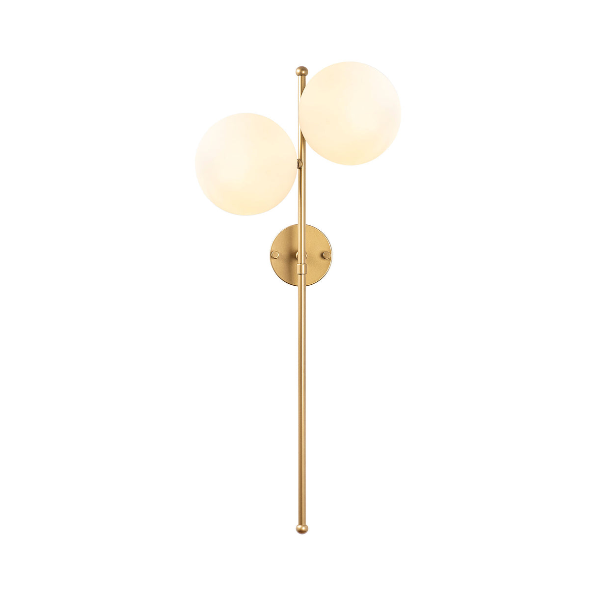 Wall lamp 2-light Gold Glass Radiance