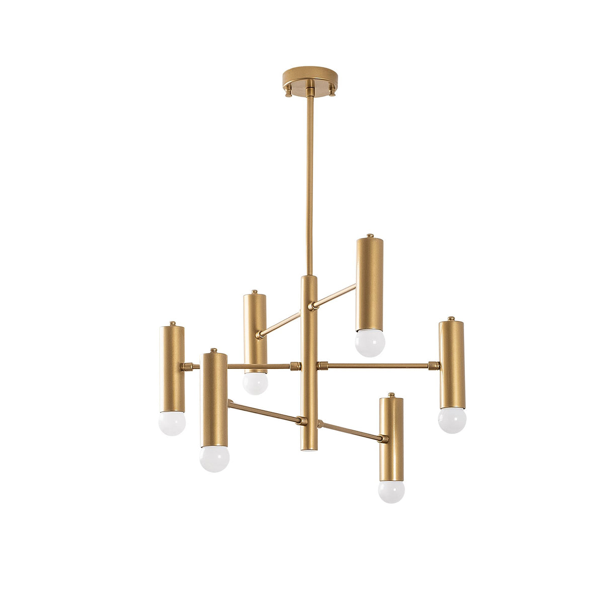 Pendant lamp 6-light Gold Metal Arctic