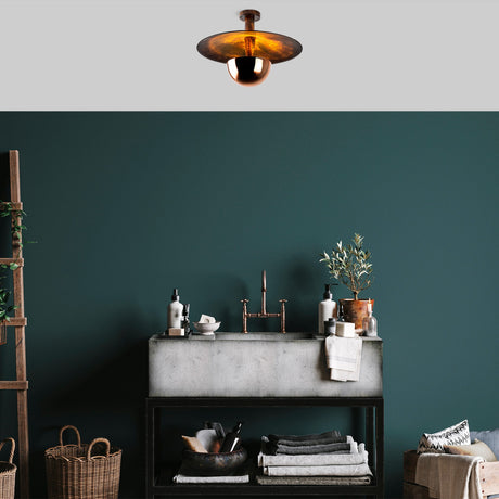 Ceiling lamp 48 cm Copper-colored Metal Elevate