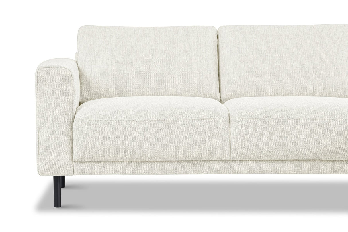 Moderne Hoekbank Rechts Beige Stof Aniko met Chaise Longue 238x142x78 cm