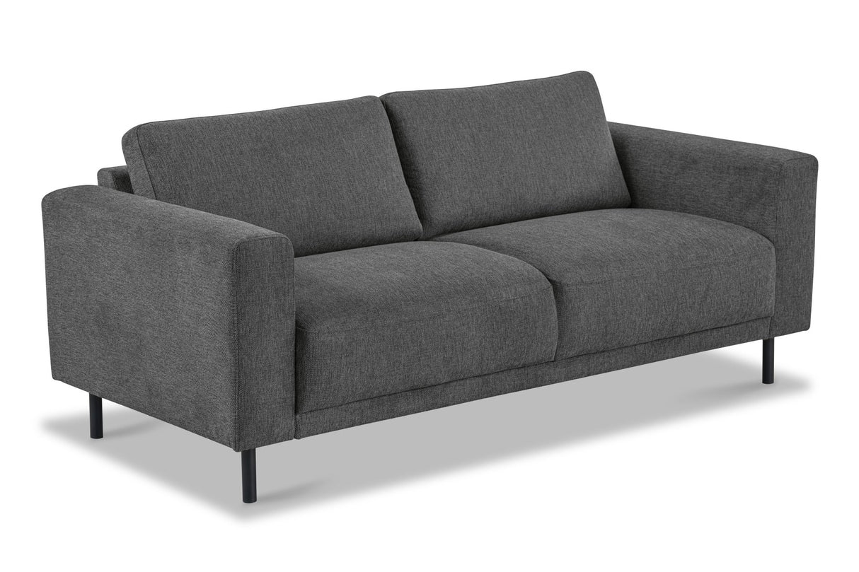 Modern 3-seater Sofa Anthracite Fabric Aniko 213x90x78 cm