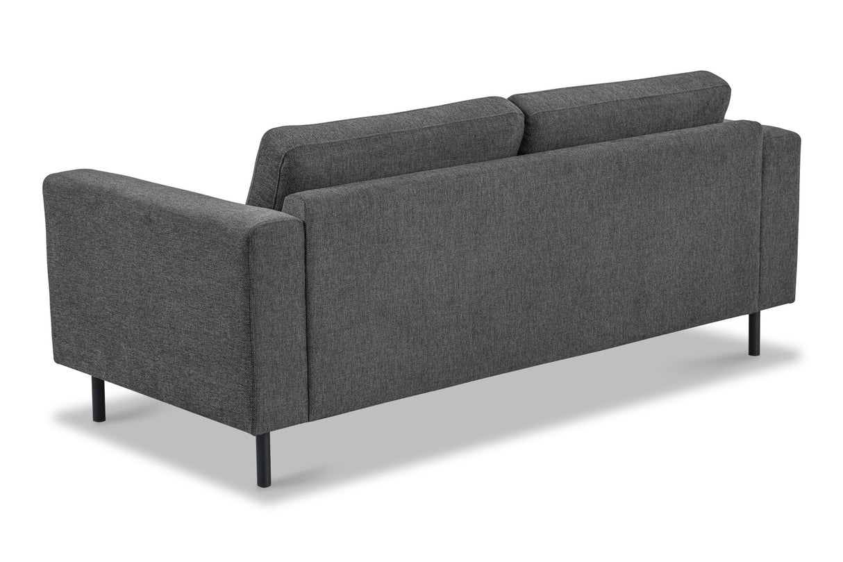 Modern 3-seater Sofa Anthracite Fabric Aniko 213x90x78 cm