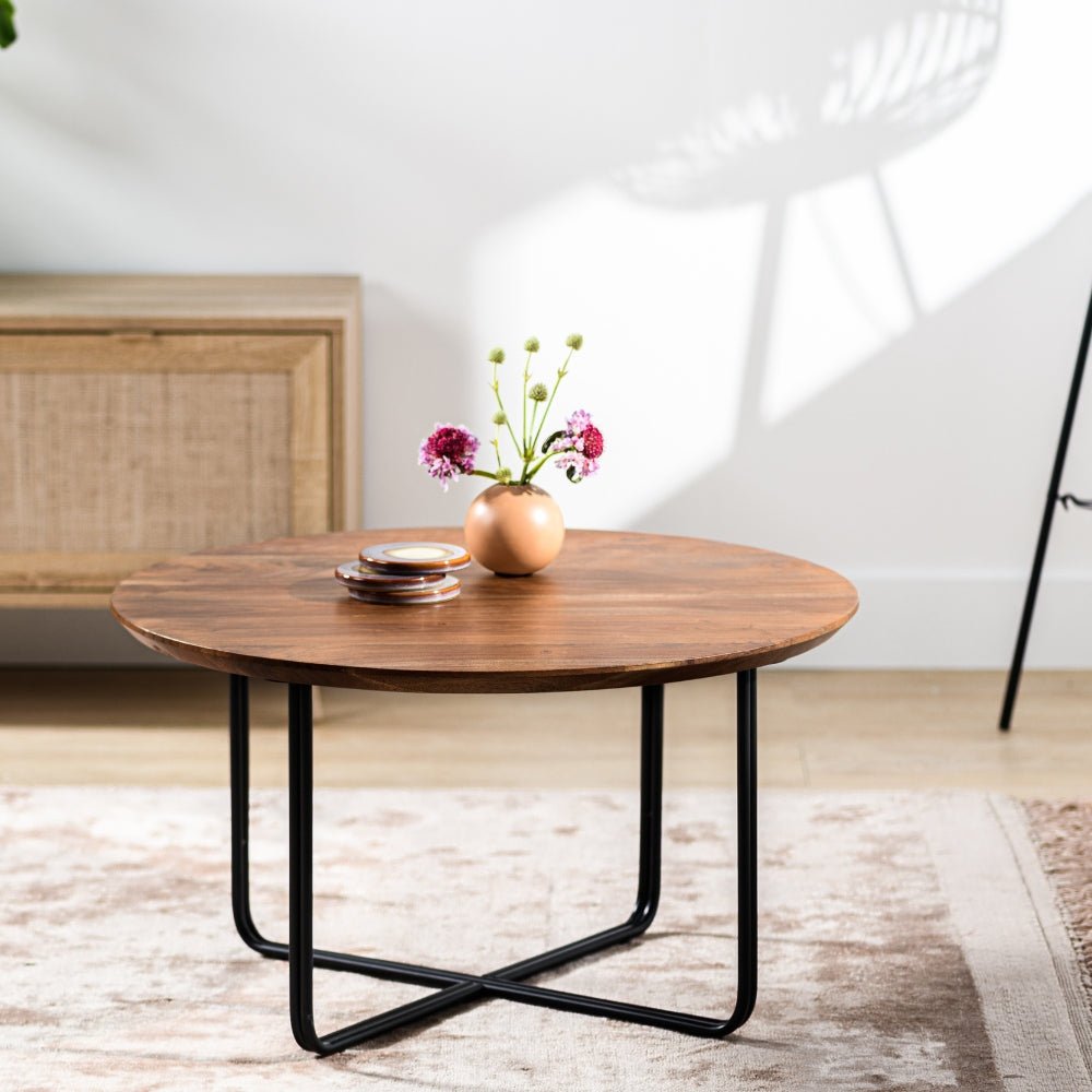 Coffee Table Stewie Acacia Wood Round 75 cm