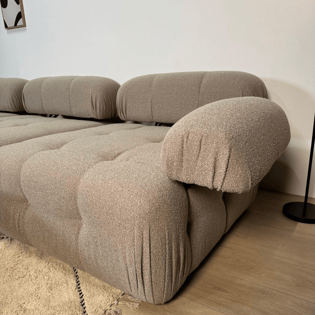 Modular Bank 3-seater with Hocker Doblo Beige