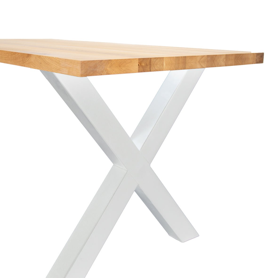 Dining Table Rover Oak X-leg White