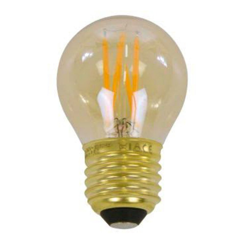 Light source LED filament Bol Ø4.5 amber-colored