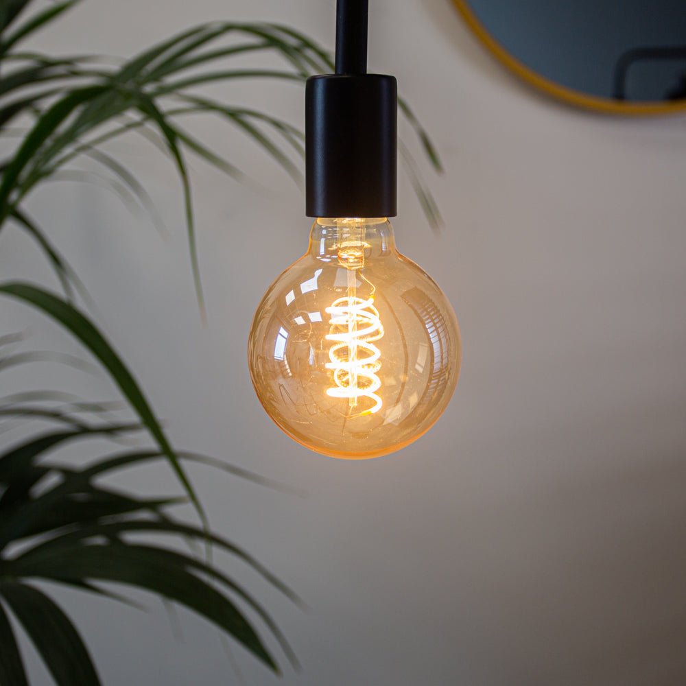 Light source LED filament Bol Ø9.5 amber-colored