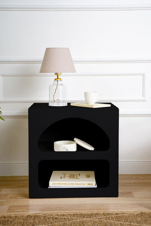 Bedside table black