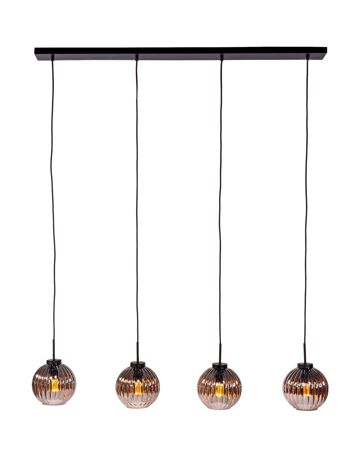 Viola 4-Light Pendant Lamp Glass Brown