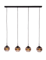 Viola 4-Light Pendant Lamp Glass Brown