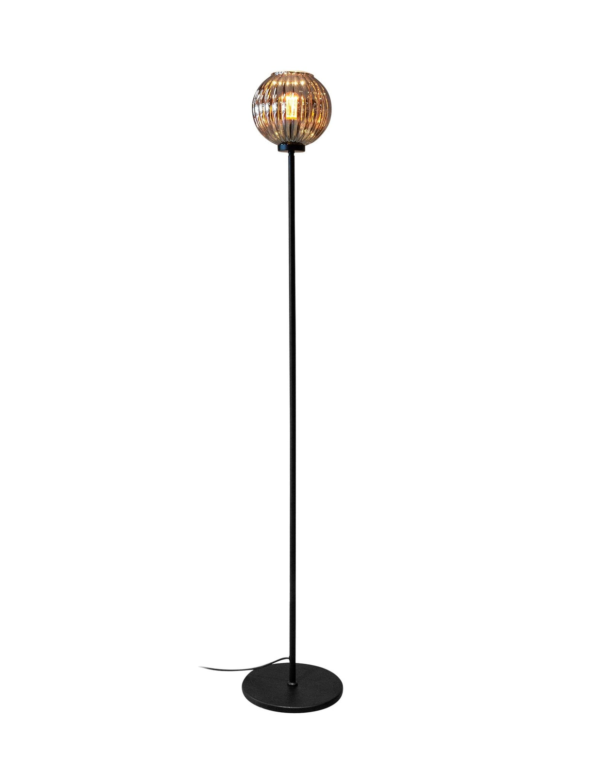 Viola Floor Lamp Glass Brown