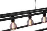 Hanging lamp Tibor 7-light metal black