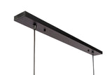 Hanging lamp Tibor 7-light metal black