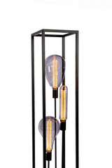 Floor lamp Tibor 3-light metal black