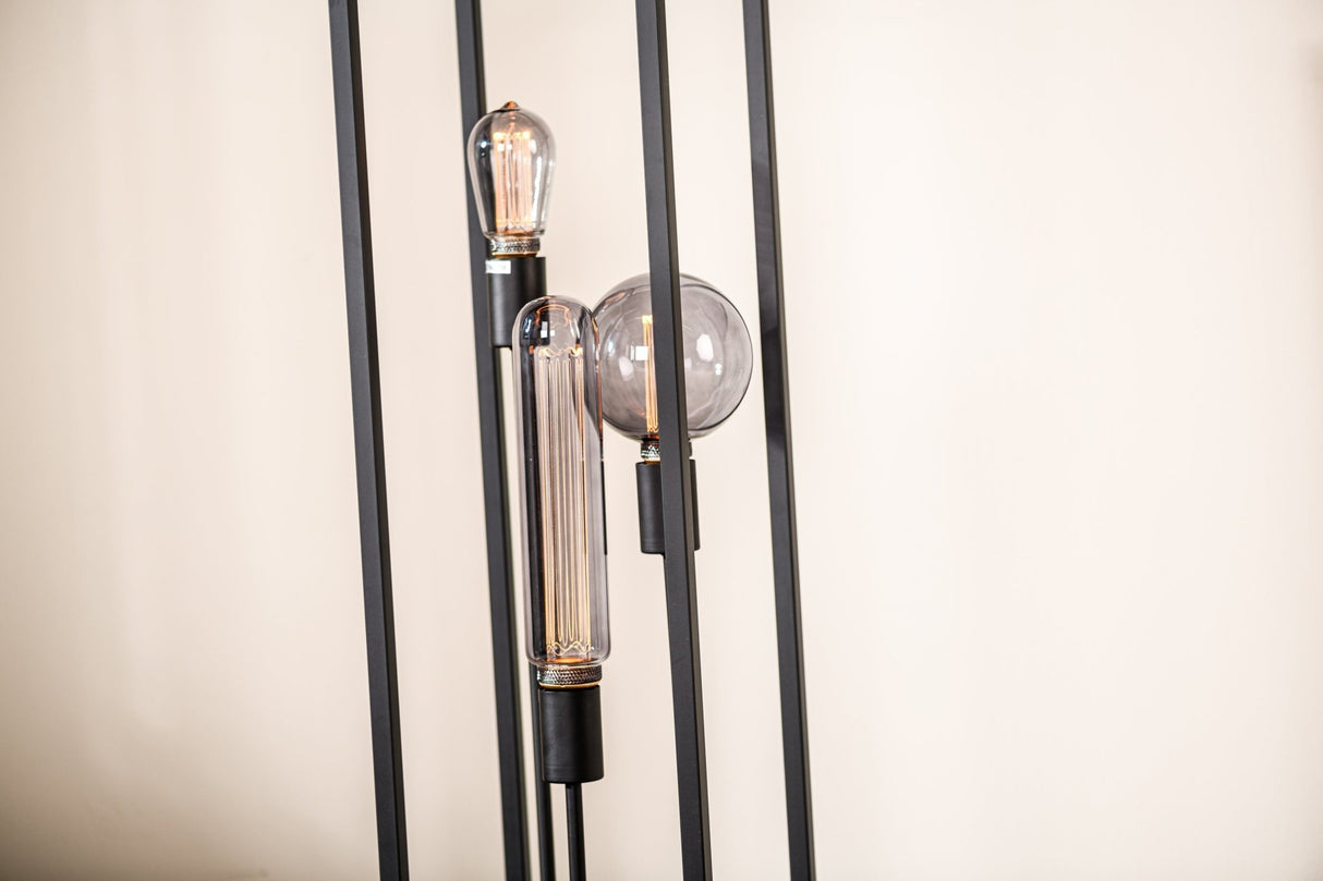 Floor lamp Tibor 3-light metal black