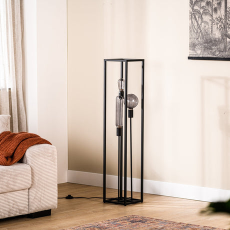 Floor lamp Tibor 3-light metal black