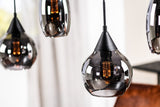 Kesi 5-Light Pendant Lamp Smoke Glass