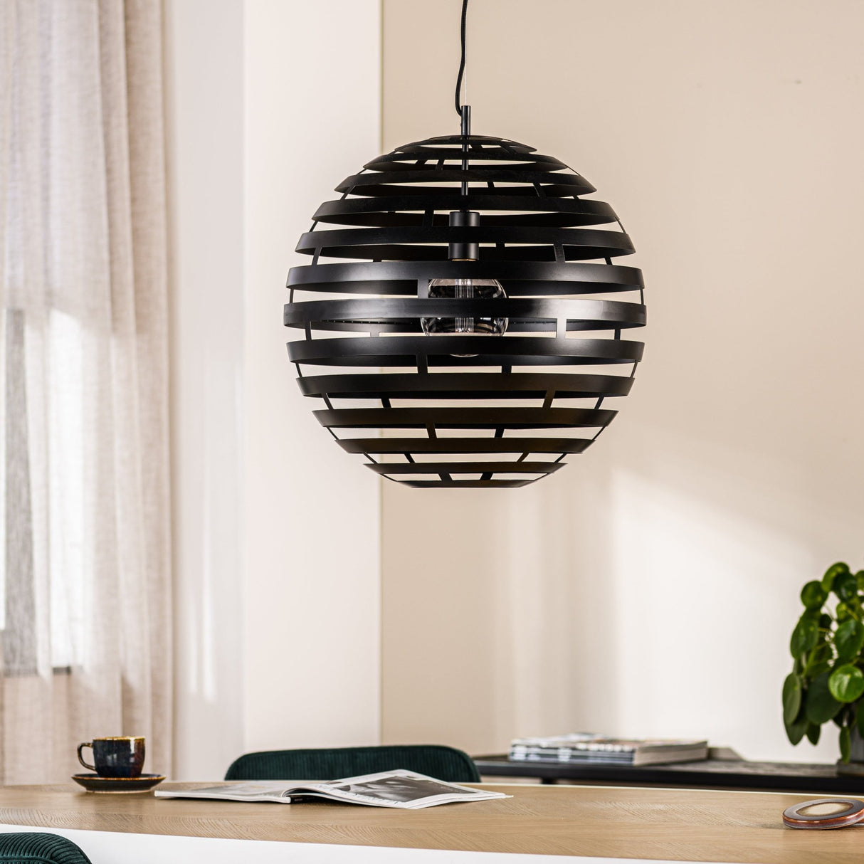 Shane Pendant Lamp Metal Black