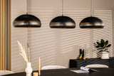 Hanging lamp Indy 3-light metal black