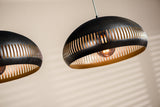 Hanging lamp Indy 3-light metal black