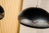 Hanging lamp Indy 3-light metal black