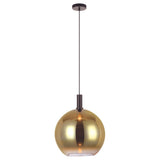 Hanging lamp Nala 1-light glass gold