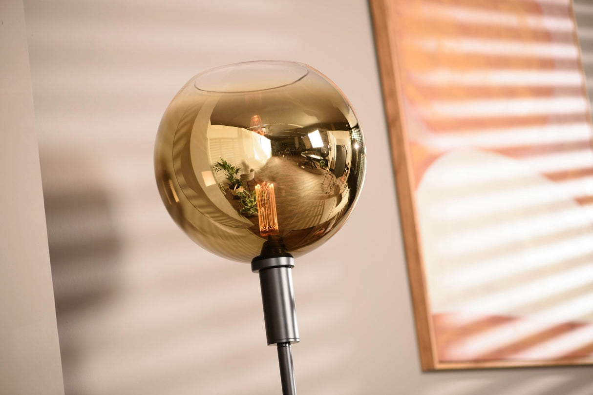 Floor lamp Nala 1-light glass gold