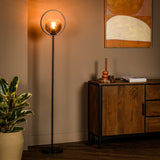 Floor lamp Elif Metal Smoke Glass